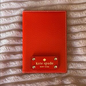Kate Spade Red Passport Holder